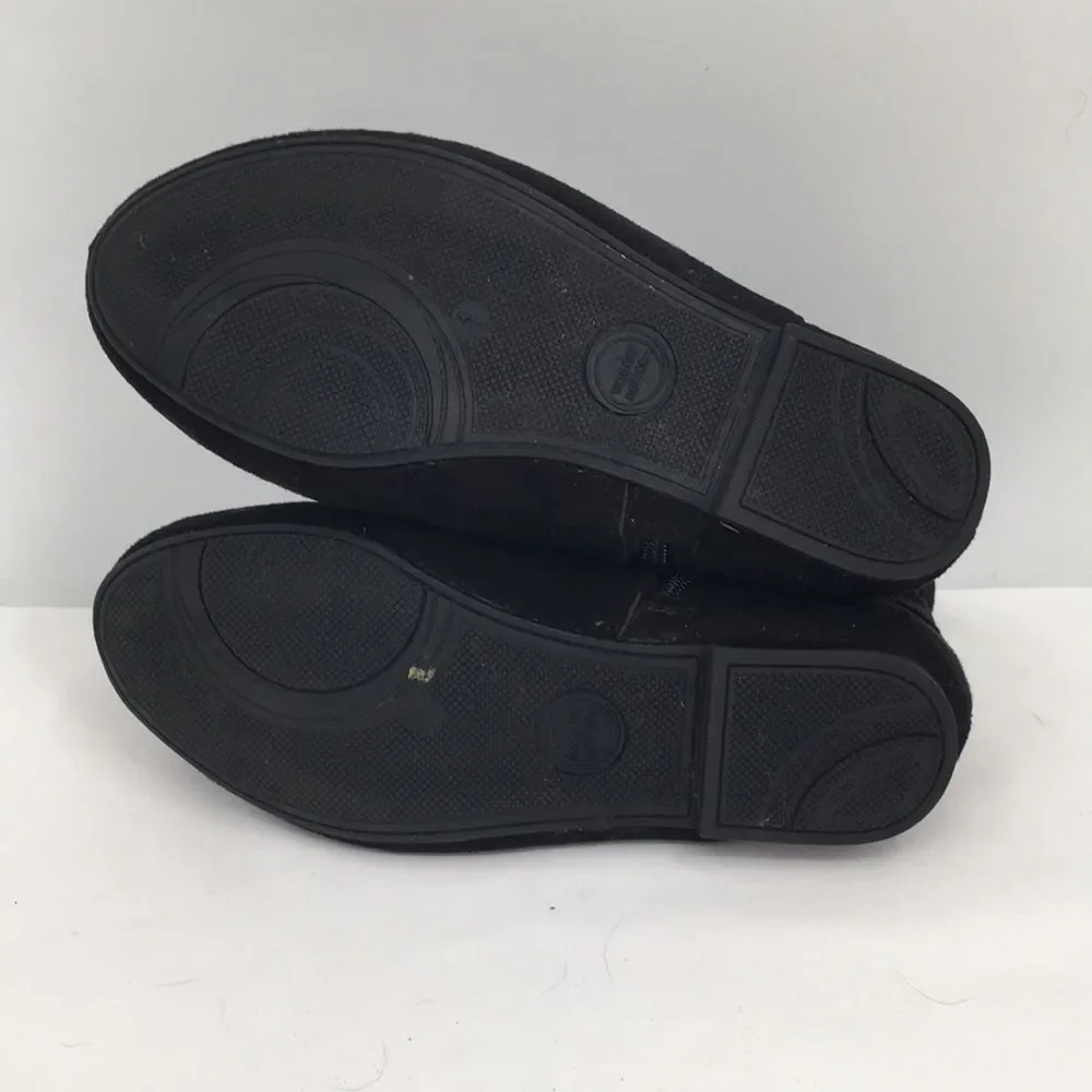 Wonder Nation Girls Slouchy Ankle Boots Flat Bow Sock Calf Zip Inside size 1